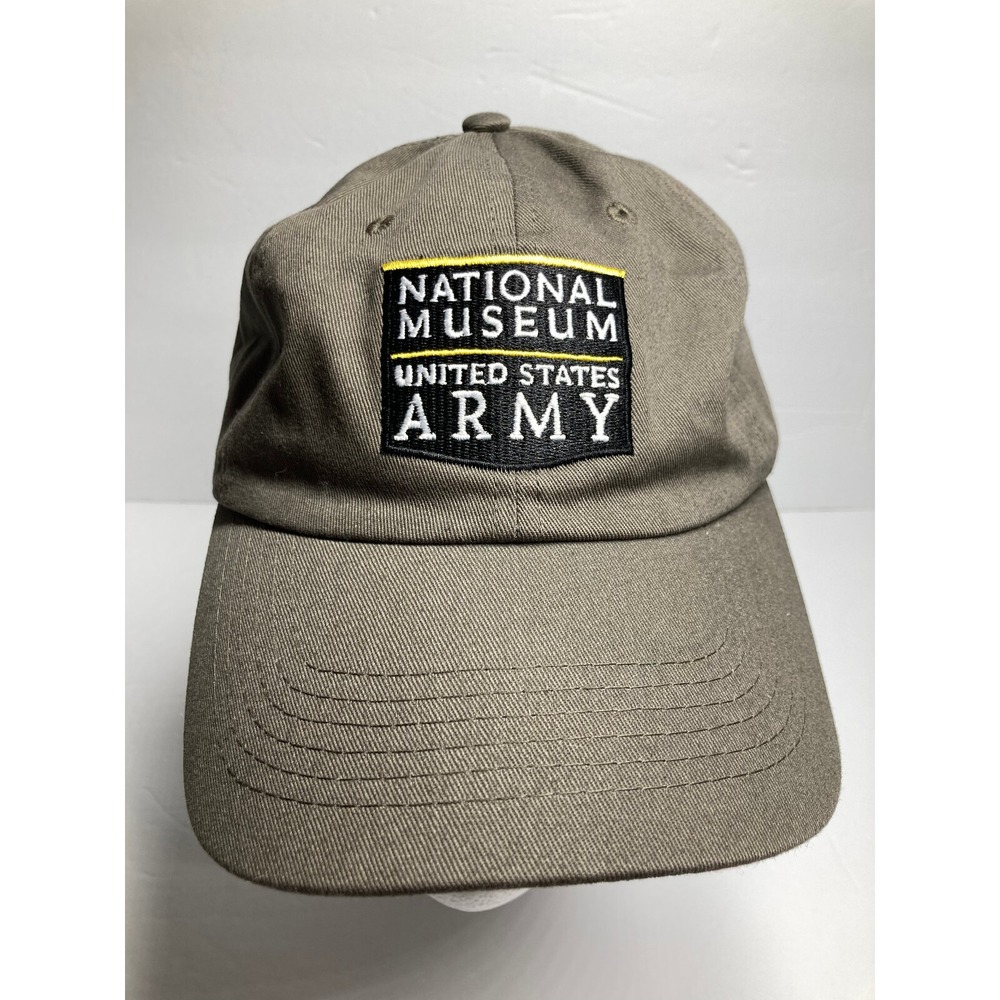 National Museum United States Army Hat Cap Gray Adjustable Strapback Cotton